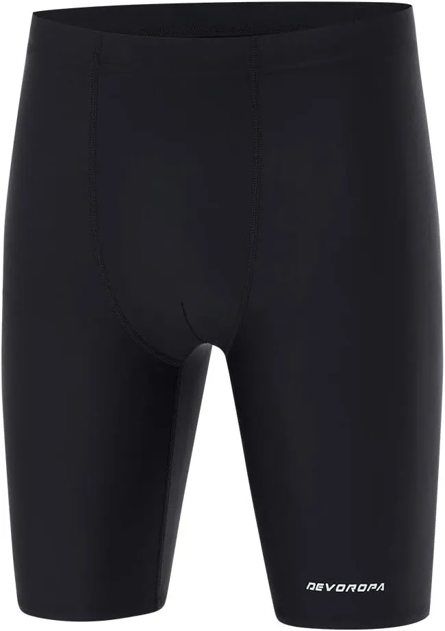 DEVOROPA Boys' Swim Jammers Youth Competitive Swim Team Suit Quick Dry Athletic Swimming Shorts UPF 50 Slim/Regular/Husky Fit