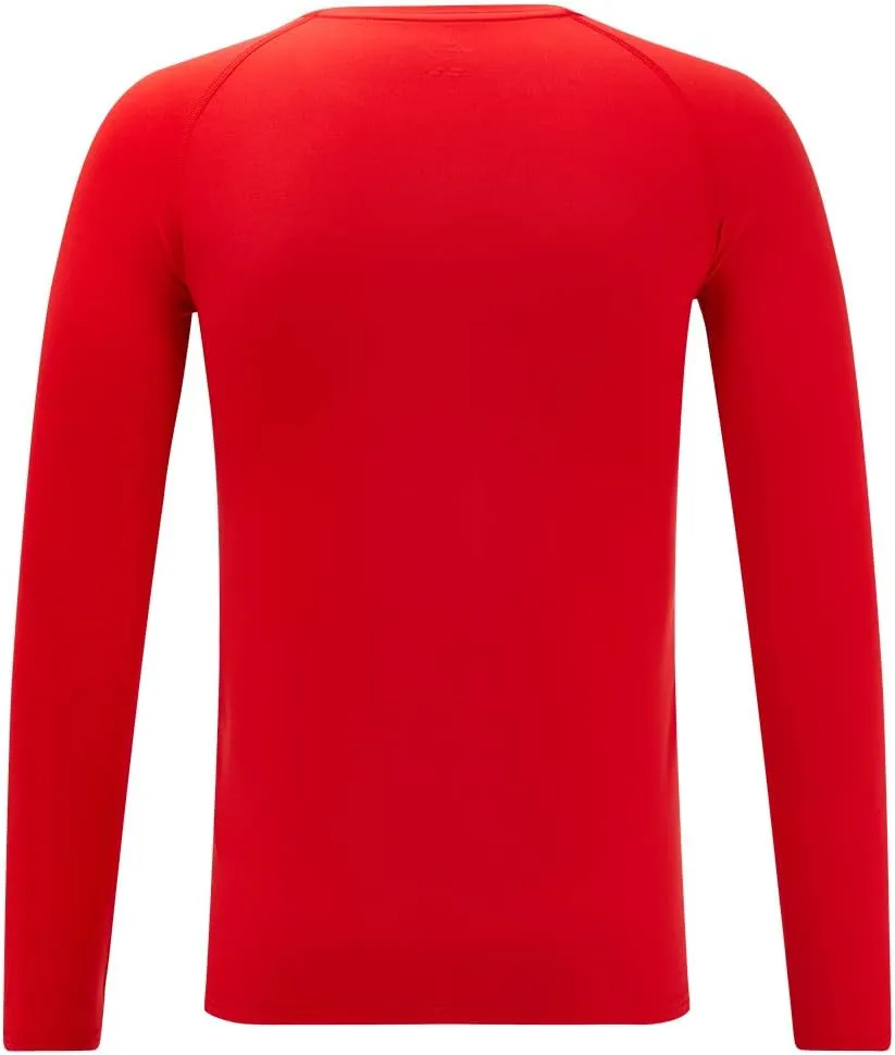 DEVOROPA Youth Boys Compression Shirt Long Sleeve Football Baseball Undershirt Quick Dry Kids Sports Baselayer Crewneck