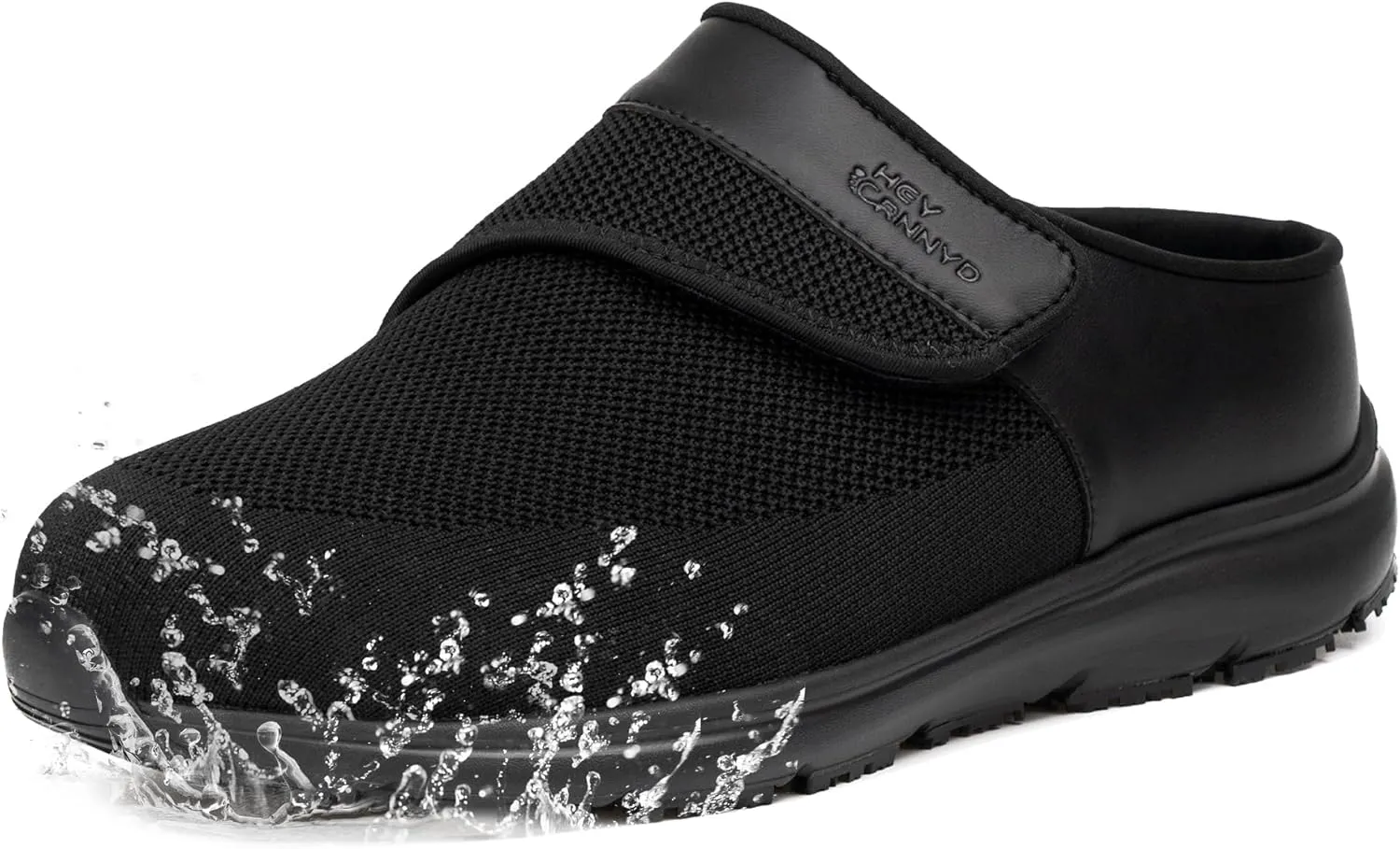Diabetic Shoes for Men Wide Non-Slip Water-Resistant Orthopedic Slip On Walking Shoes with Adjustable Closure for Swollen Feet Neuropathy Relief, Easy Fit, Arch Support