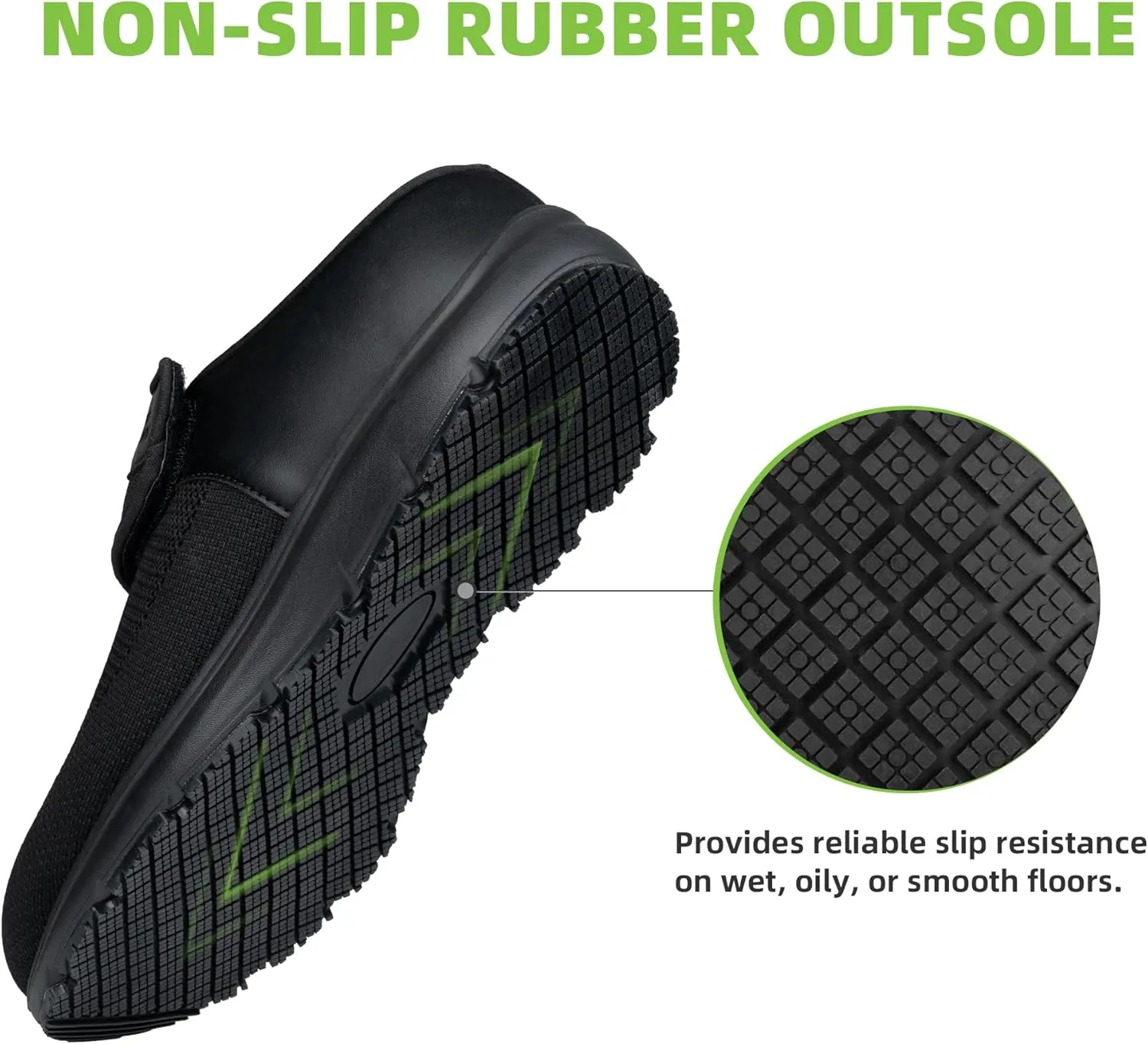 Diabetic Shoes for Men Wide Non-Slip Water-Resistant Orthopedic Slip On Walking Shoes with Adjustable Closure for Swollen Feet Neuropathy Relief, Easy Fit, Arch Support
