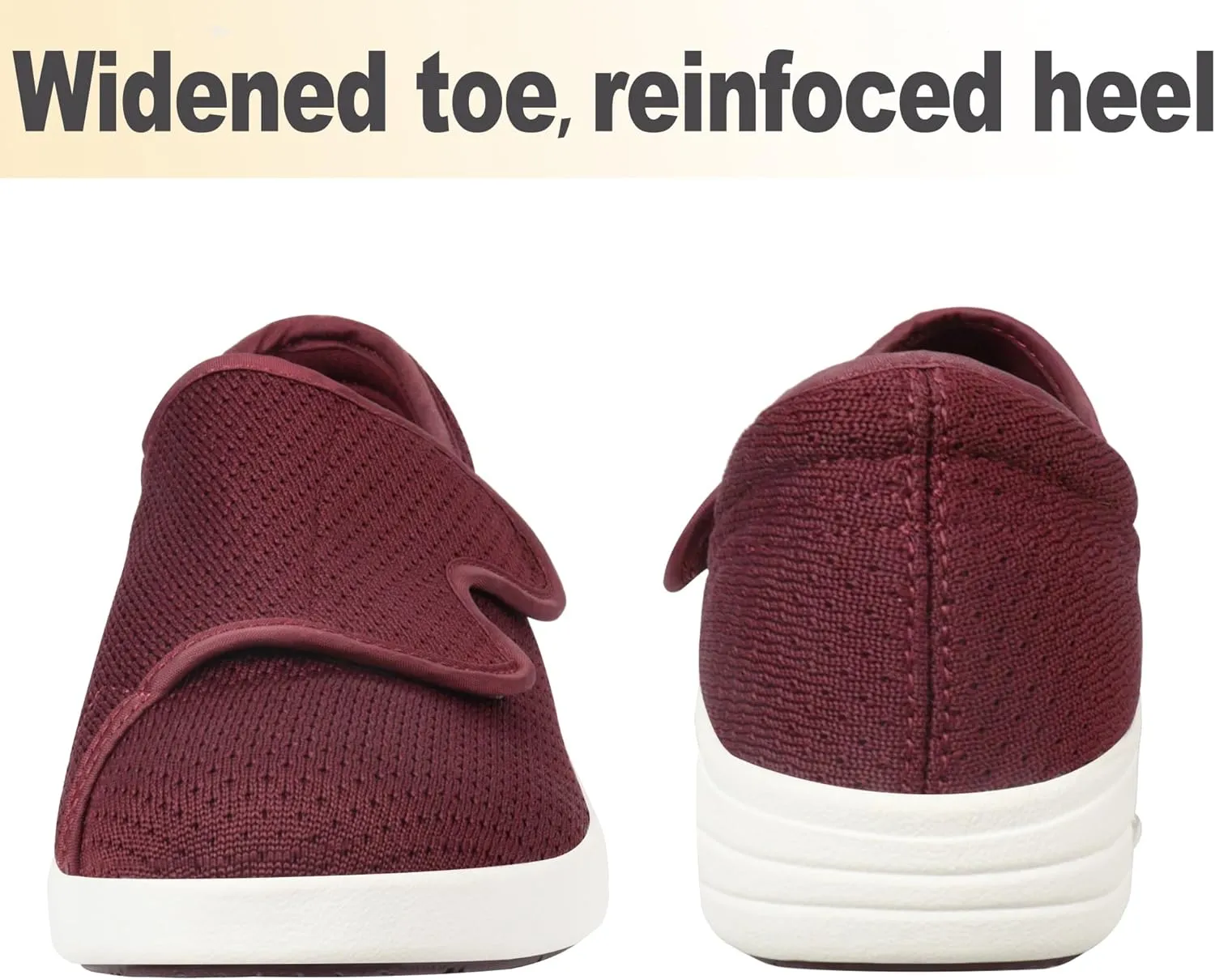 Diabetic Shoes for Women Extra Wide Walking Shoes Slip-On Orthopedic Shoes