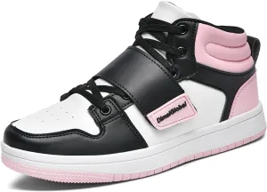 DimaiGlobal Kids Basketball Shoes Boys Girls High Top Sneakers for Youth Durable Sports Shoes Breathable Skate Shoes School Trainers