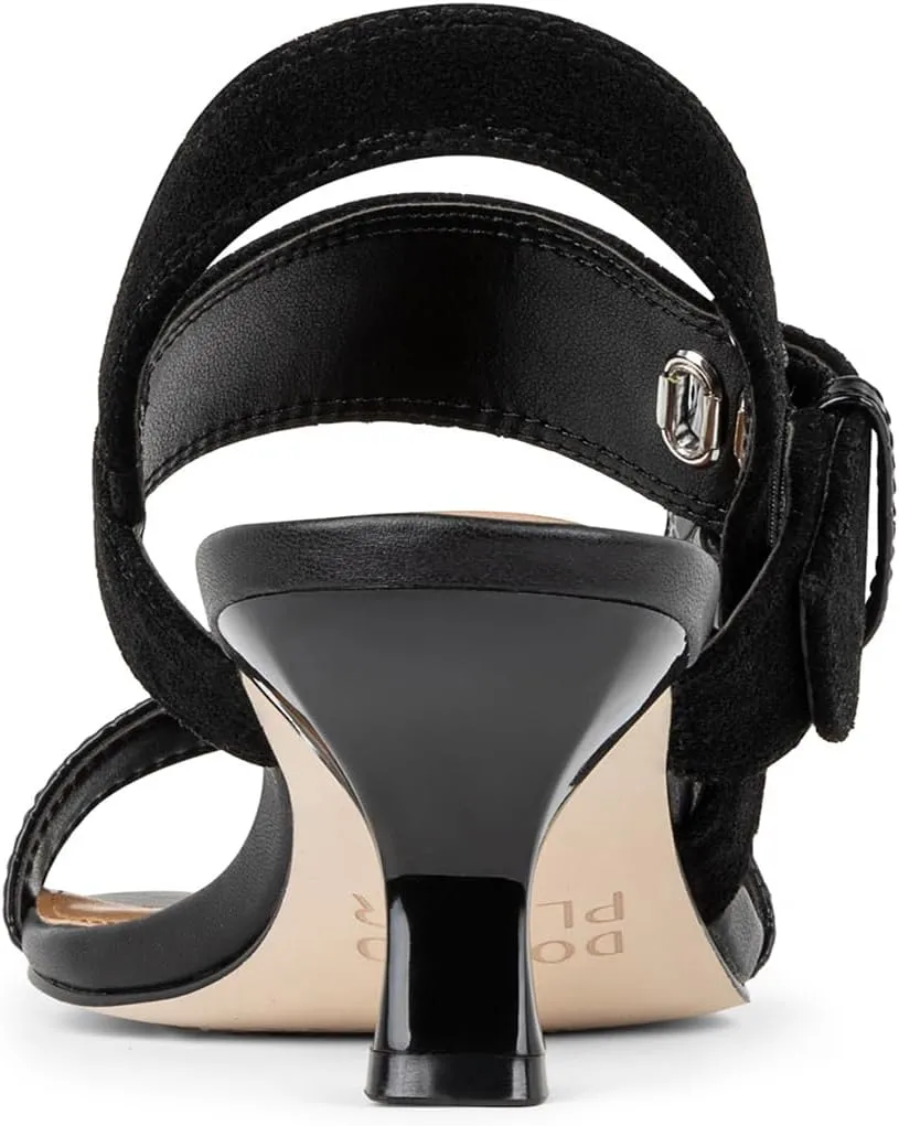 Donald Pliner Women's Keiran Soft Metallic Brush Off Heeled Sandal