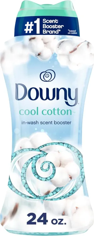 Downy In-Wash Laundry Scent Booster Beads, Cool Cotton, 24 oz