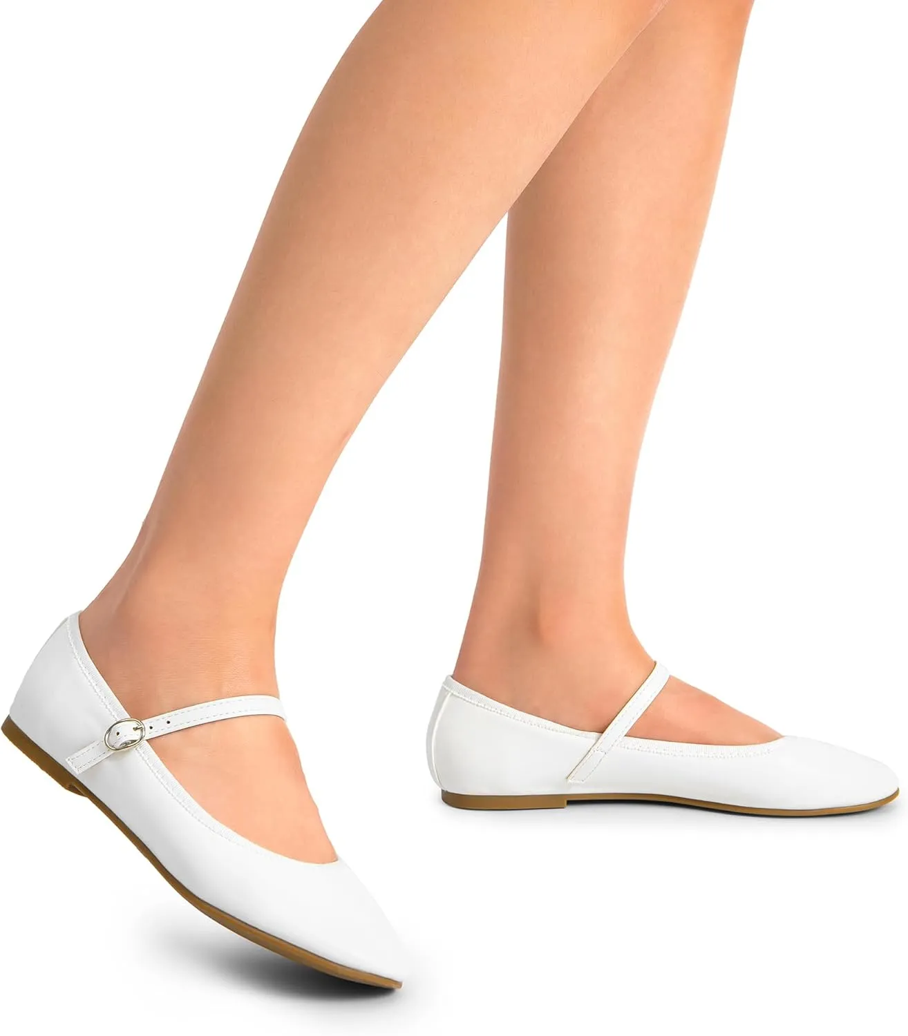DREAM PAIRS Women's Ballet Flats Mary Jane Shoes, Round Toe Comfortable Dressy Casual Slip-on Work Daily Soft Flat Shoes