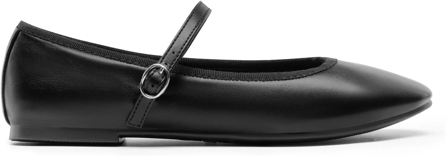 DREAM PAIRS Women's Ballet Flats Mary Jane Shoes, Round Toe Comfortable Dressy Casual Slip-on Work Daily Soft Flat Shoes
