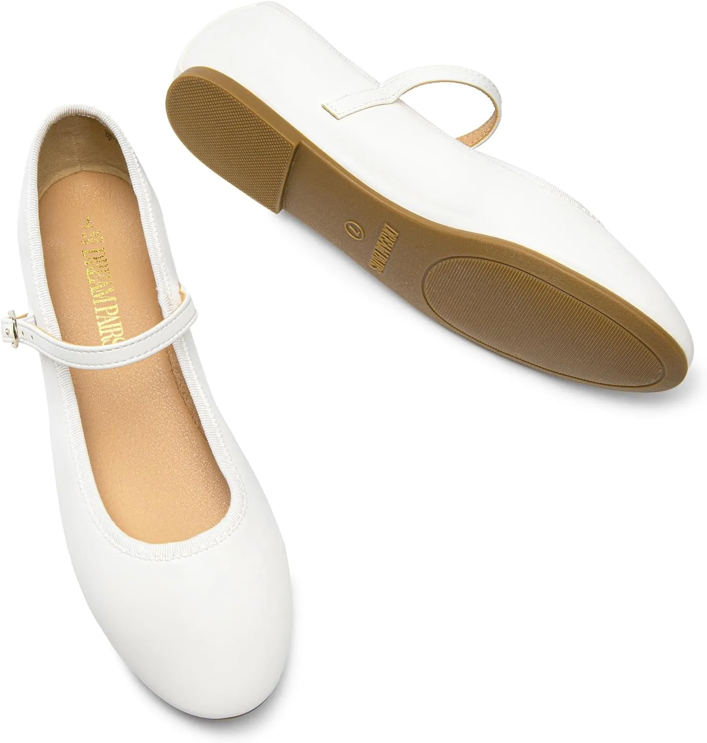 DREAM PAIRS Women's Ballet Flats Mary Jane Shoes, Round Toe Comfortable Dressy Casual Slip-on Work Daily Soft Flat Shoes
