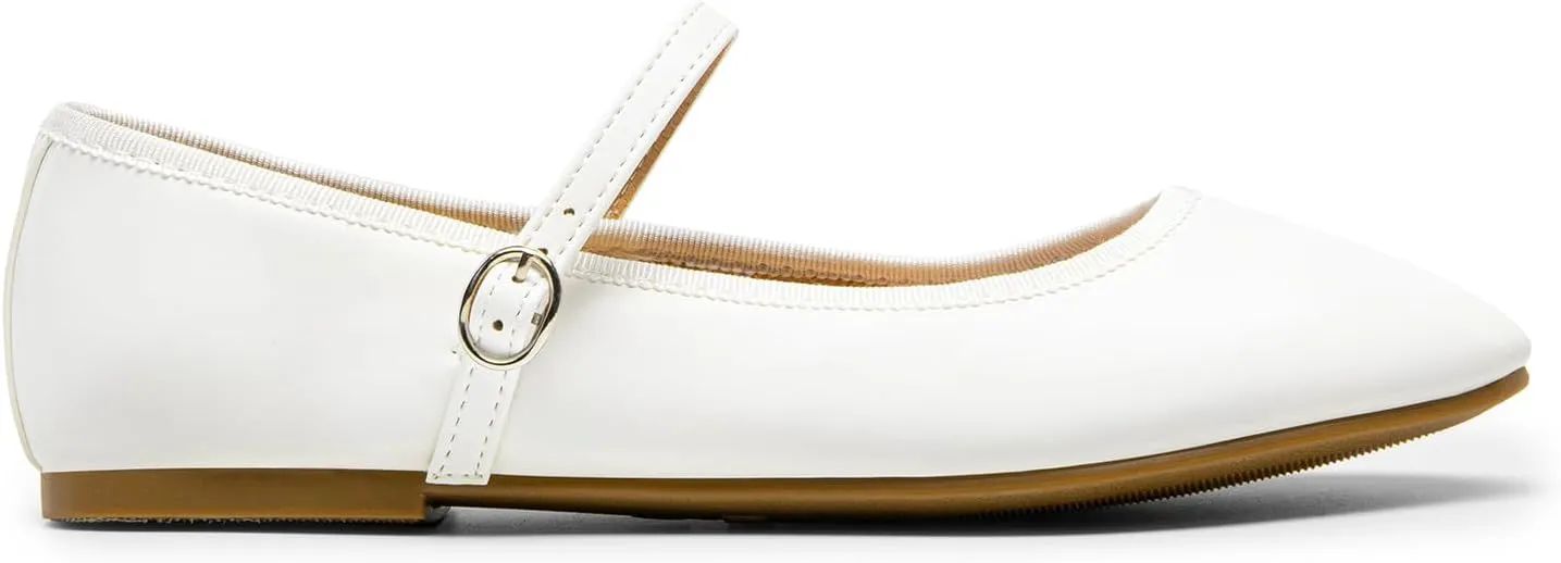 DREAM PAIRS Women's Ballet Flats Mary Jane Shoes, Round Toe Comfortable Dressy Casual Slip-on Work Daily Soft Flat Shoes