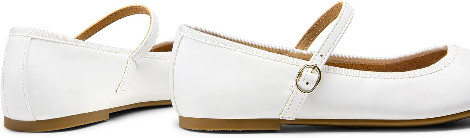 DREAM PAIRS Women's Ballet Flats Mary Jane Shoes, Round Toe Comfortable Dressy Casual Slip-on Work Daily Soft Flat Shoes
