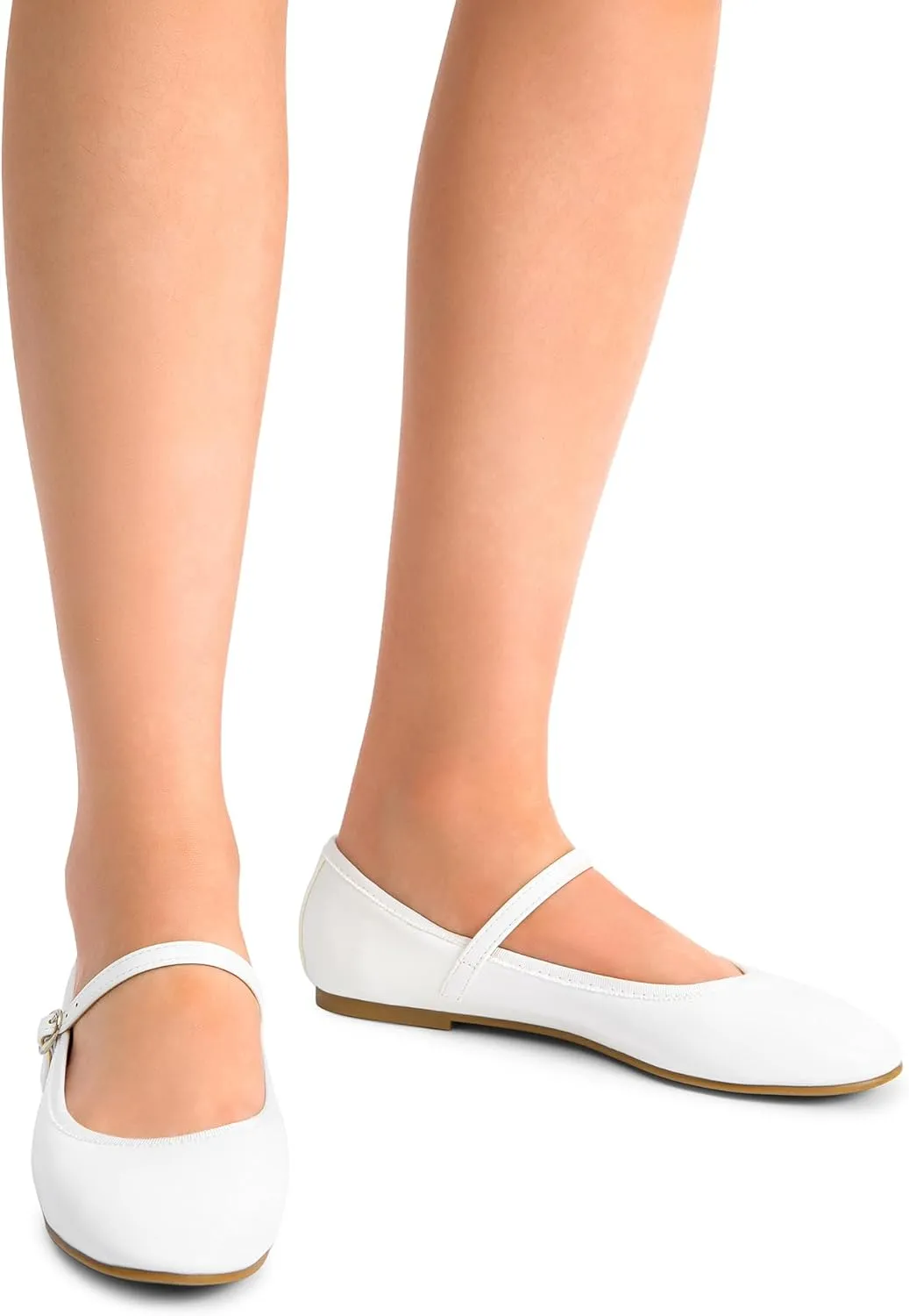 DREAM PAIRS Women's Ballet Flats Mary Jane Shoes, Round Toe Comfortable Dressy Casual Slip-on Work Daily Soft Flat Shoes