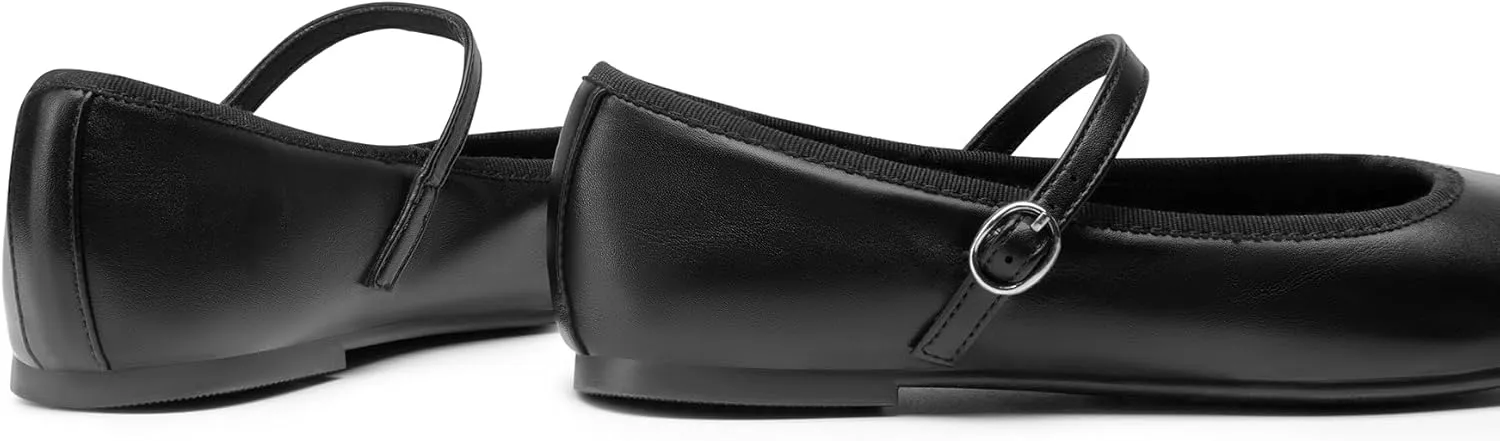 DREAM PAIRS Women's Ballet Flats Mary Jane Shoes, Round Toe Comfortable Dressy Casual Slip-on Work Daily Soft Flat Shoes