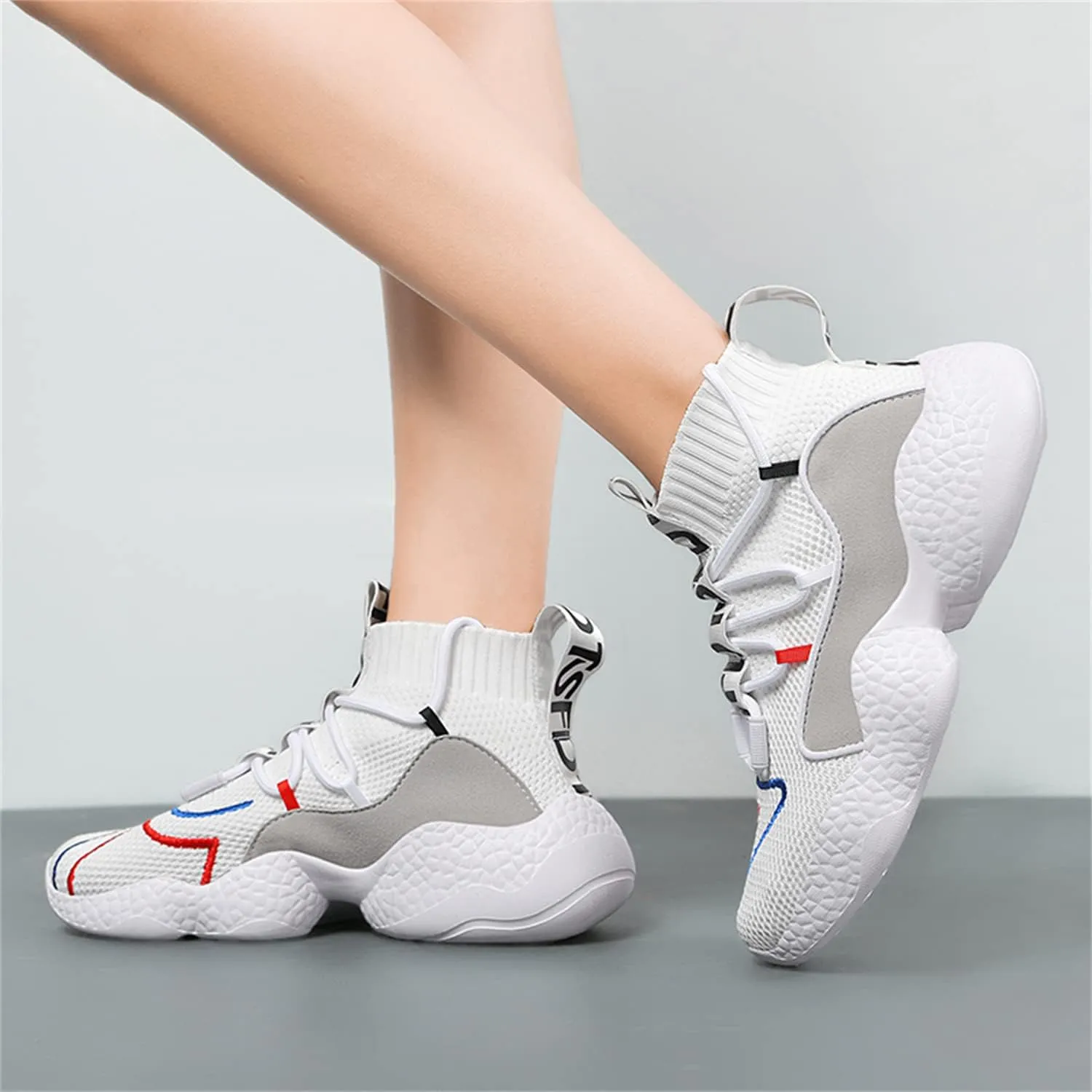 DRESER Couple Shoes High top Men's Socks Shoes Running Light Breathable Casual Women's Sports Shoes Fashion Sports Shoes Climbing Shoes