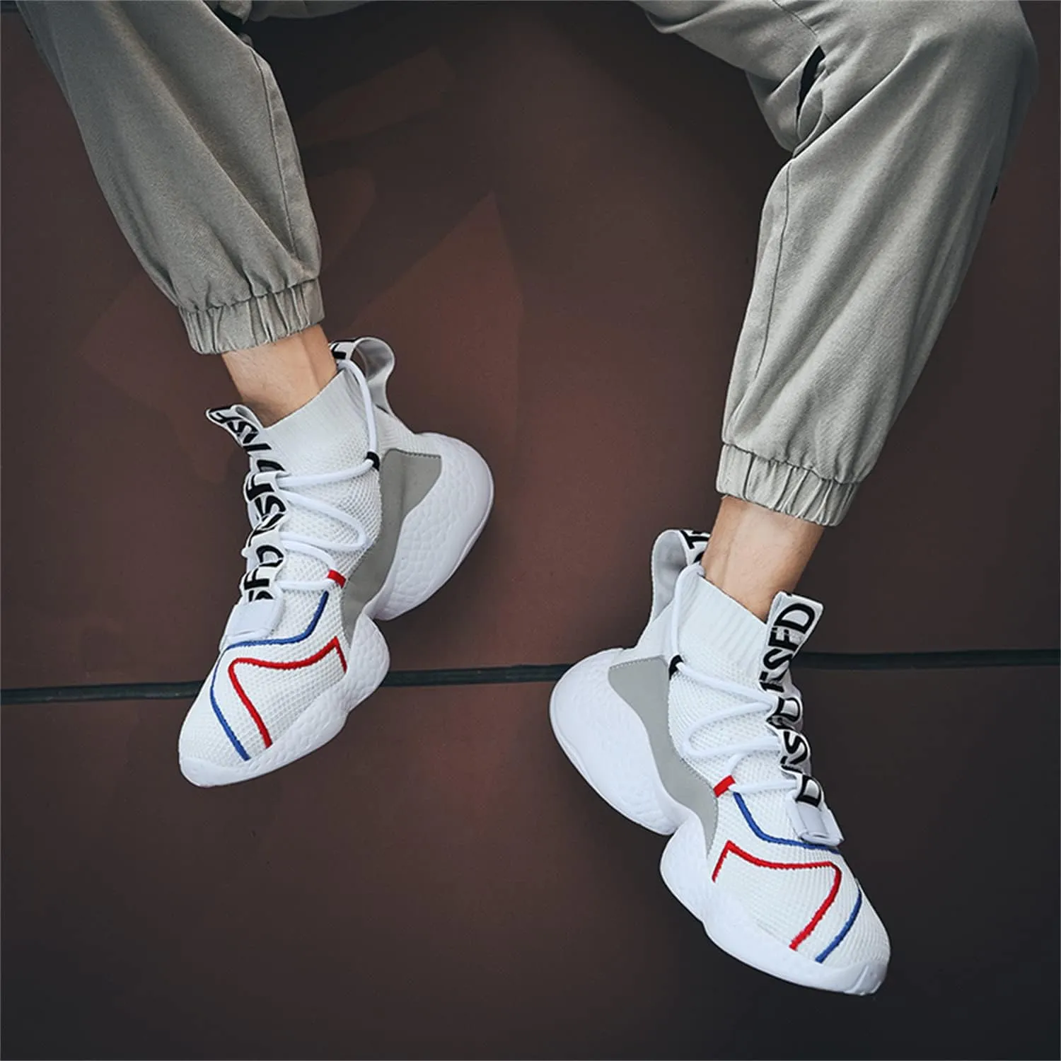 DRESER Couple Shoes High top Men's Socks Shoes Running Light Breathable Casual Women's Sports Shoes Fashion Sports Shoes Climbing Shoes