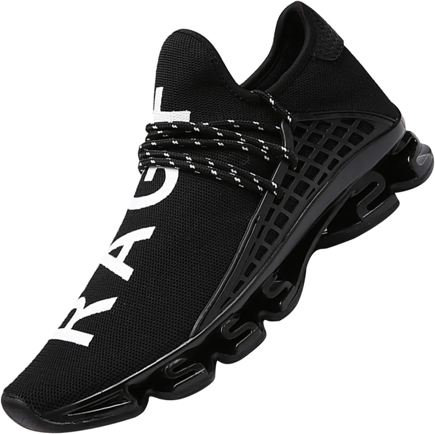 DUORO Mens Slip On Road Running Shoes Breathable Lightweight Comfortable Walking Shoes Athletic Gym Tennis Shoes for Men