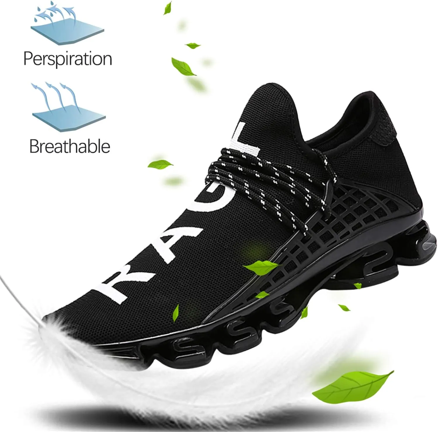 DUORO Mens Slip On Road Running Shoes Breathable Lightweight Comfortable Walking Shoes Athletic Gym Tennis Shoes for Men