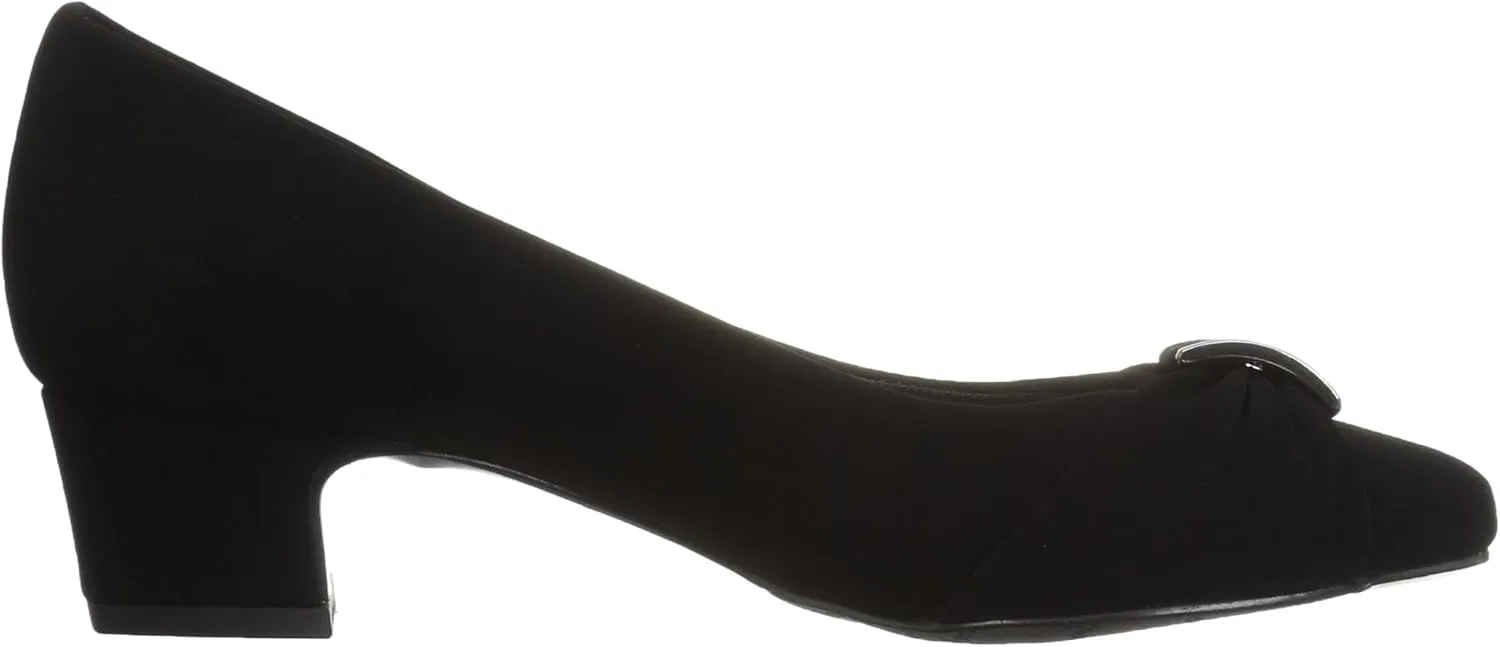 Easy Street Womens Eloise Faux Leather Dressy Block Heel