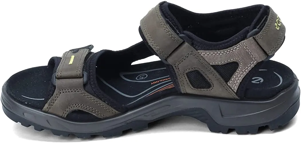 Ecco Men's Yucatan Sandals Tarmac/Moon Rock