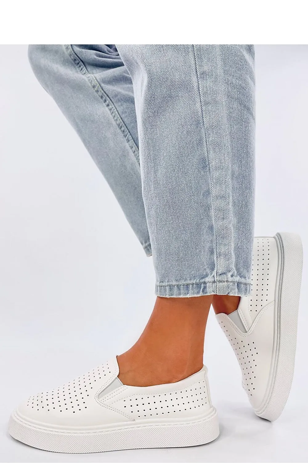 European Craftsmanship Women'S Openwork Slip-On Sneakers