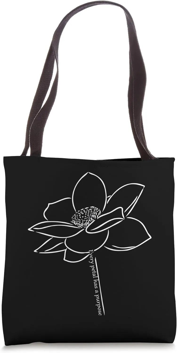 Every Petal Has a Purpose Beautiful Airy Flower Tote Bag