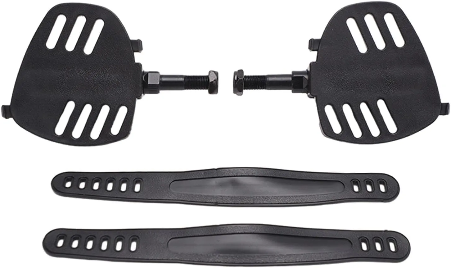 Exercise Bike Pedal with Strap Multipurpose Stable Nonslip Easy to Install Fitness Device Replacements Pedal for Gym Indoor
