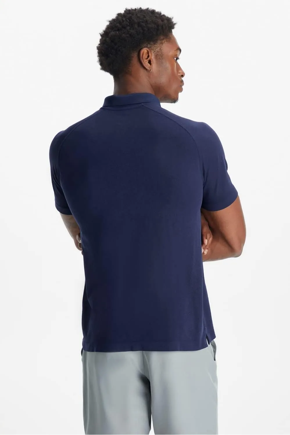 Fabletics Men's The Training Day Polo, Tennis, Golf, Performance, Breathable, 4-Way Stretch