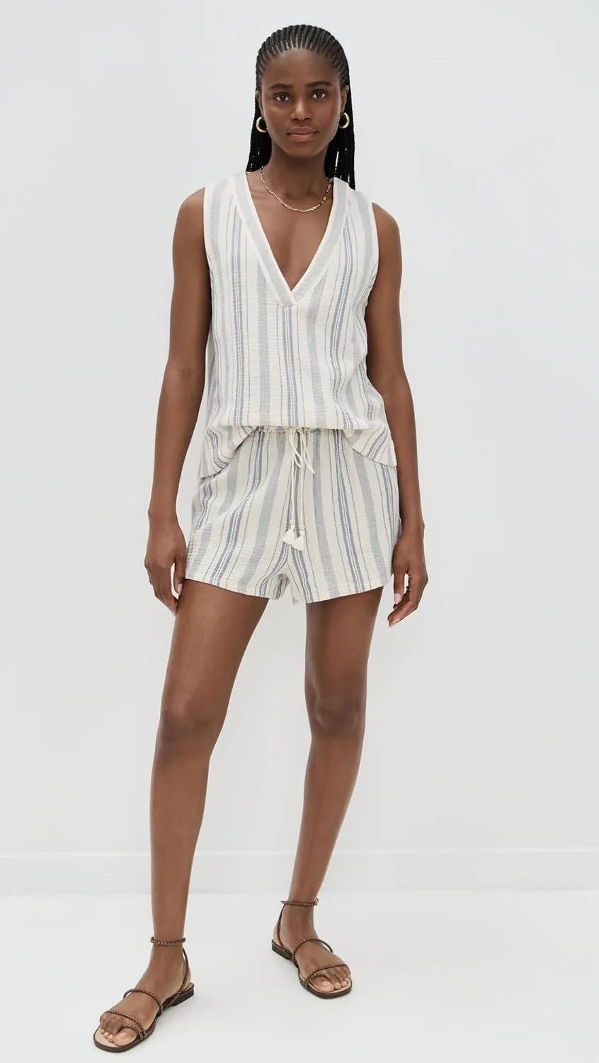 Faherty Women's Dune Cotton Gauze Drawstring Shorts