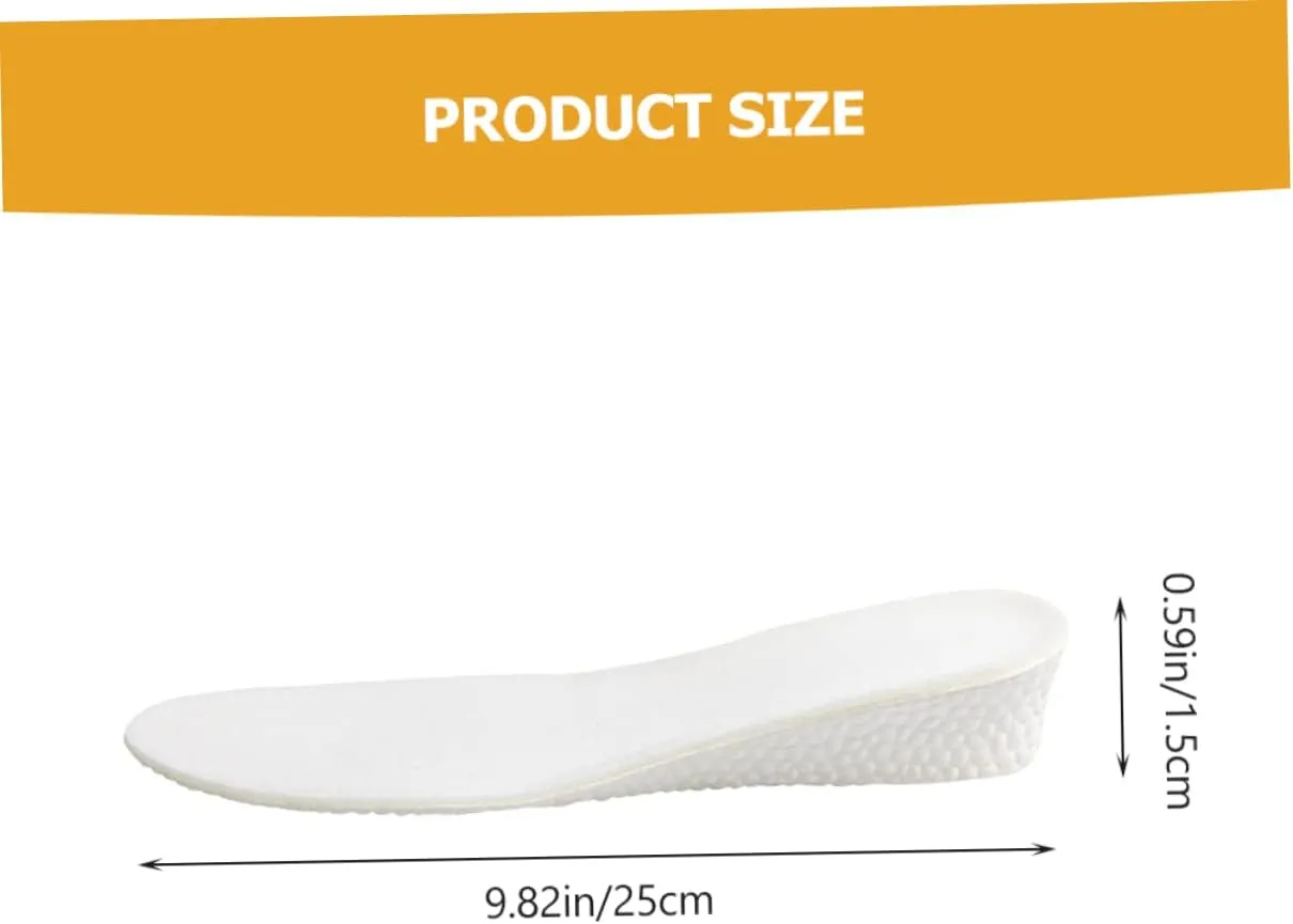 Feet Insoles TPU Shock Absorbing Breathable Sports Sneaker Insoles for Heightening