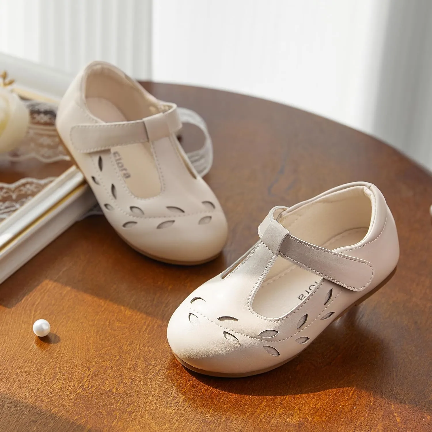 Felix & Flora Toddler Little Girl Flat Oxfords Dress Shoes - Mary Jane Princess for Girl Party School Shoes.