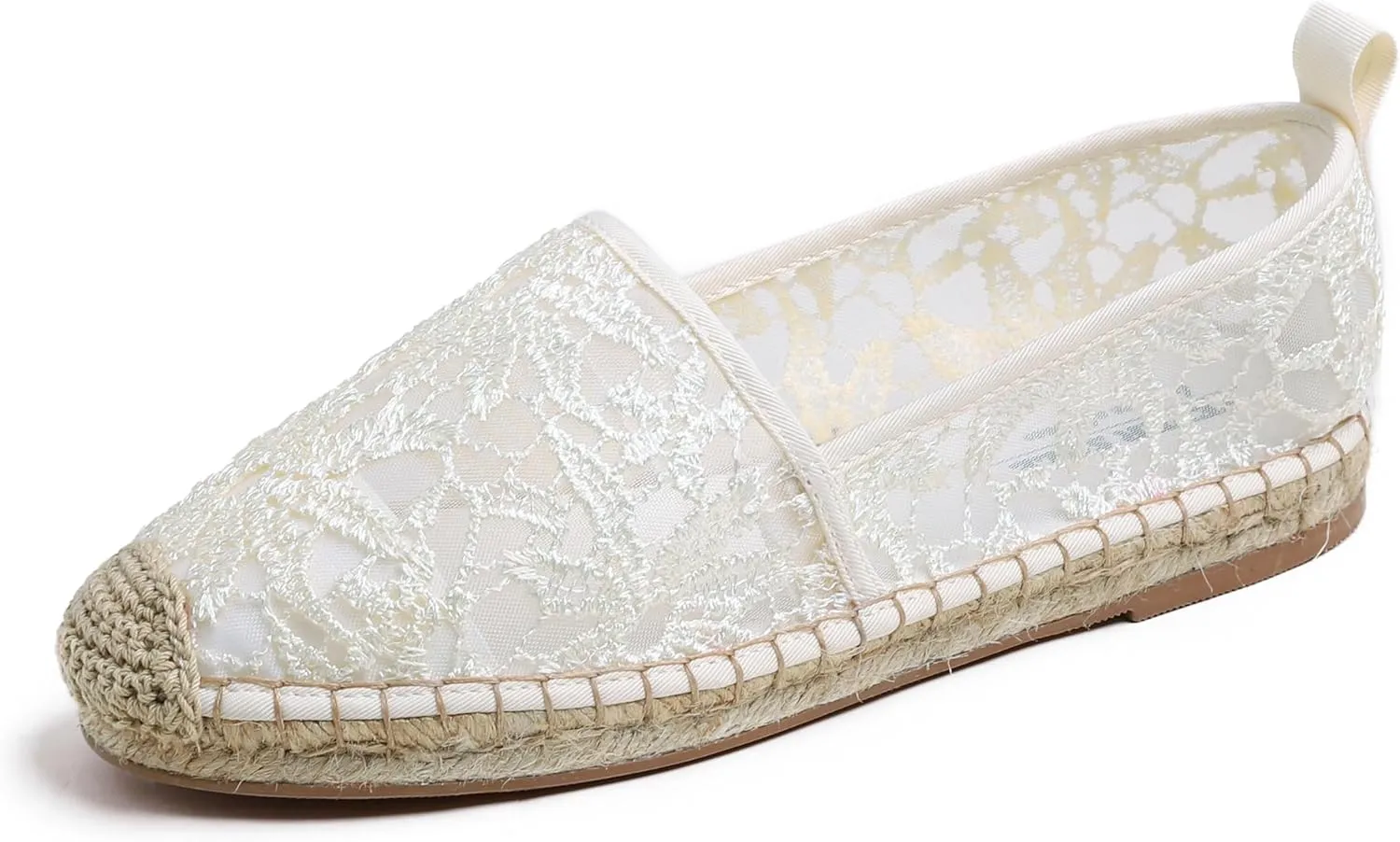 FEVERSOLE Close Toe Espadrilles Women's Comfort Breathable Slip On Flats Shoes