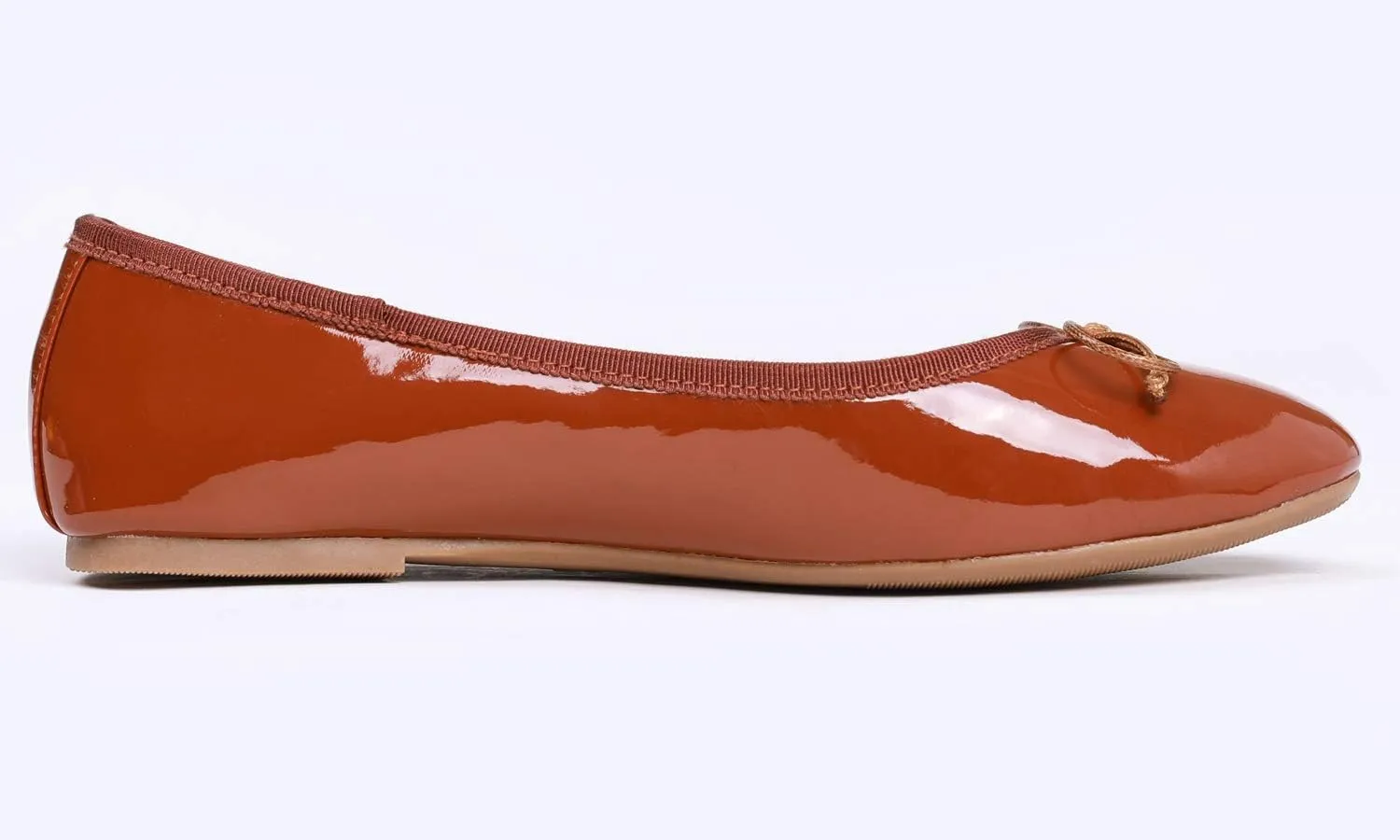 FEVERSOLE Women's Macaroon Colorful Memory Foam Cushion Insock Patent Ballet Flat