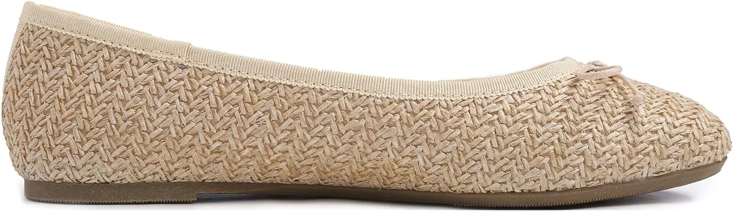 FEVERSOLE Women's Macaroon Colorful Memory Foam Cushion Insock Patent Ballet Flat