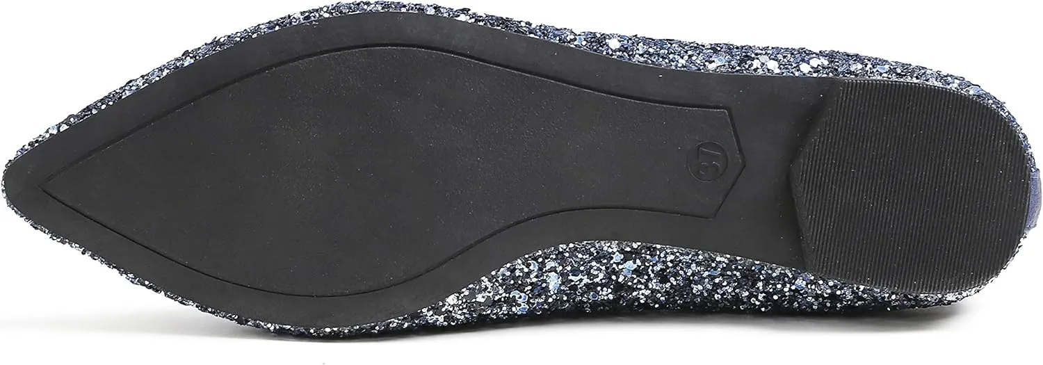 FEVERSOLE Women's Macaroon Colorful Memory Foam Cushion Insock Patent Ballet Flat