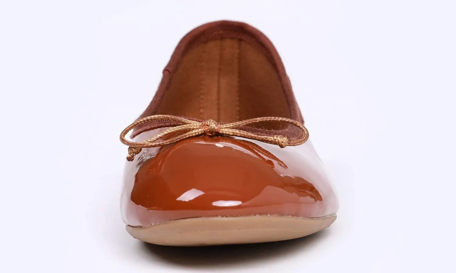 FEVERSOLE Women's Macaroon Colorful Memory Foam Cushion Insock Patent Ballet Flat