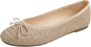 FEVERSOLE Women's Macaroon Colorful Memory Foam Cushion Insock Patent Ballet Flat