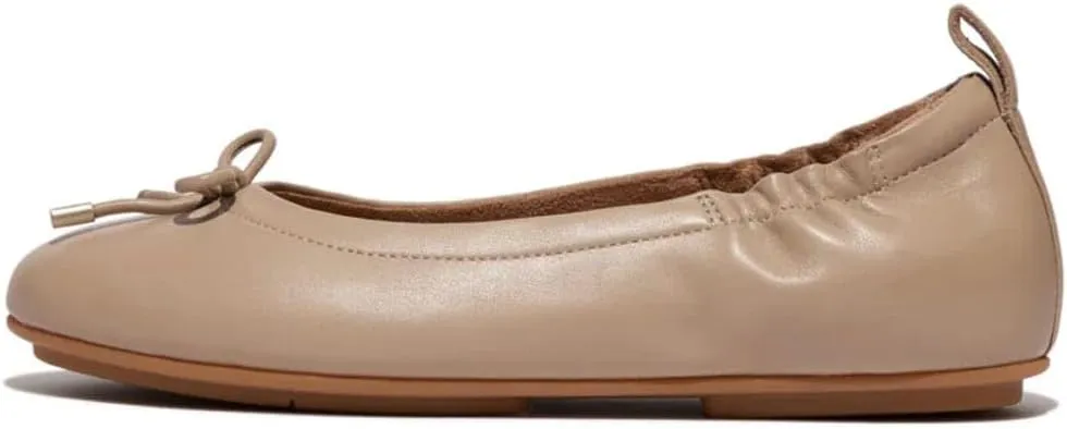 FitFlop Women's Allegro Bow Leather Ballerinas Ballet Flat