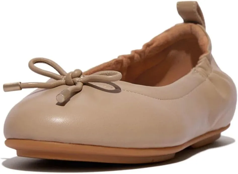 FitFlop Women's Allegro Bow Leather Ballerinas Ballet Flat