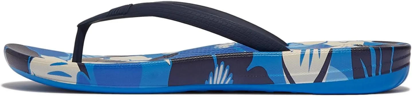 FitFlop Women's Iqushion Flowerz Ergonomic Flip-Flops Wedge Sandal
