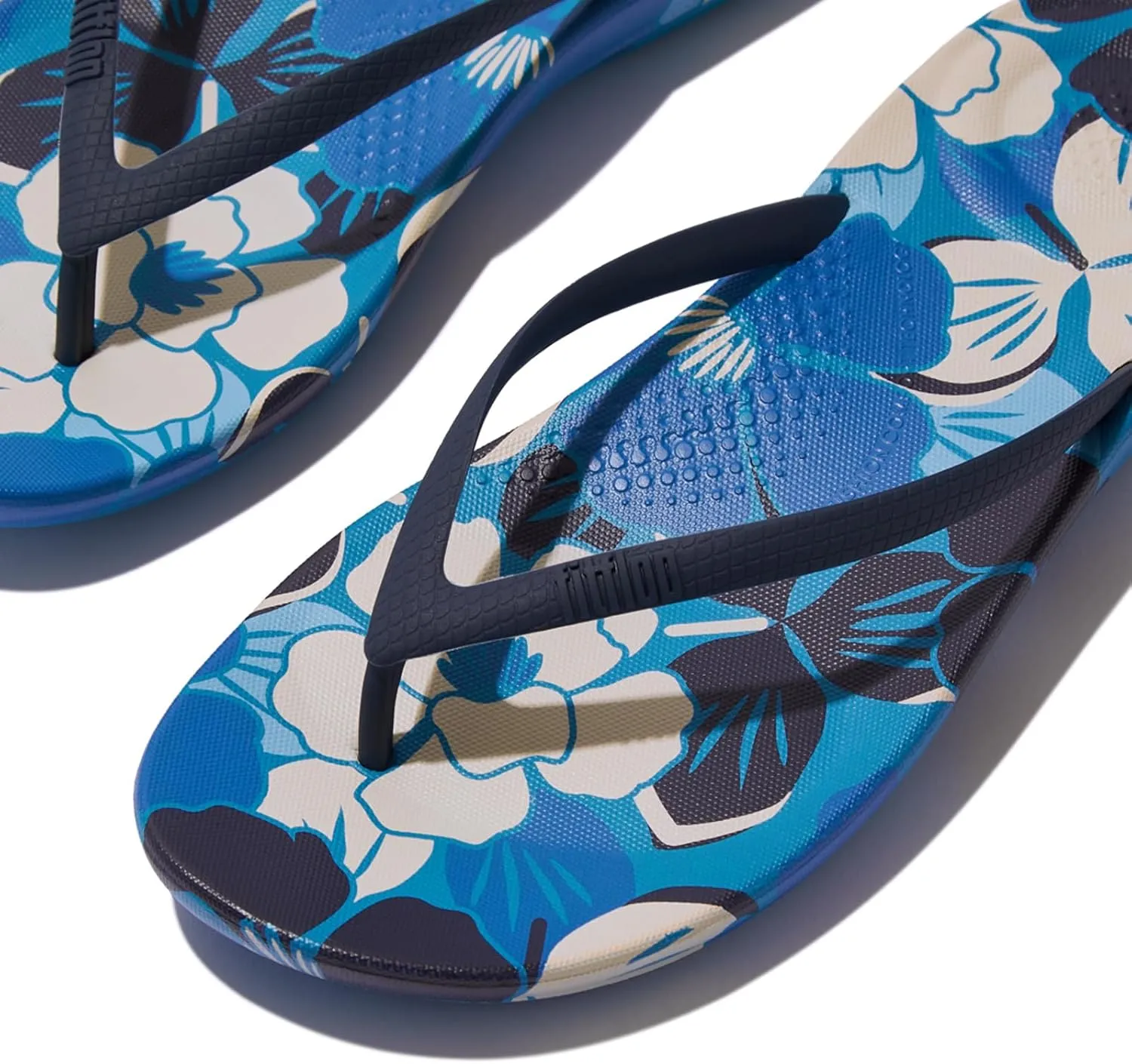 FitFlop Women's Iqushion Flowerz Ergonomic Flip-Flops Wedge Sandal