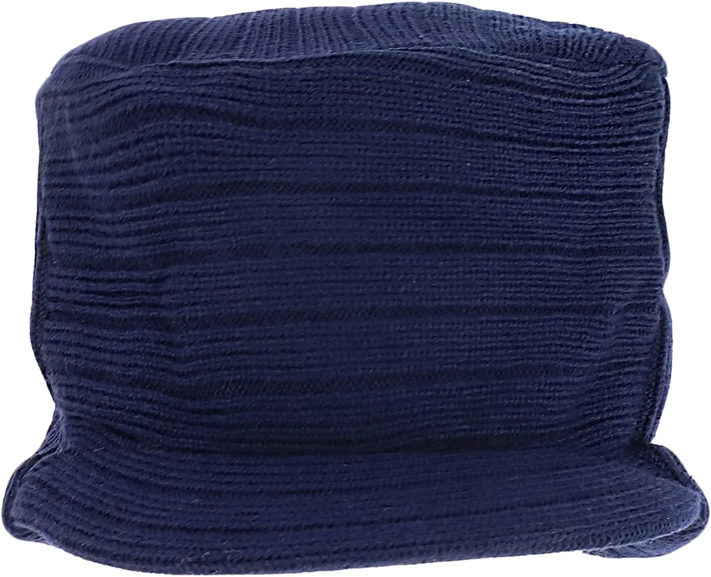 Flat Top Army Style Knitted Visored Beanie Cap