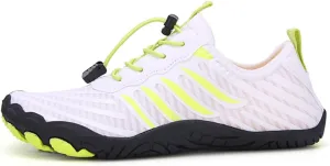 Footwear for Women Men with Neuropathy, 2024 New Comfortable Lightweight Non-Slip Barefoot Shoes (White,10 Women/8 Men)
