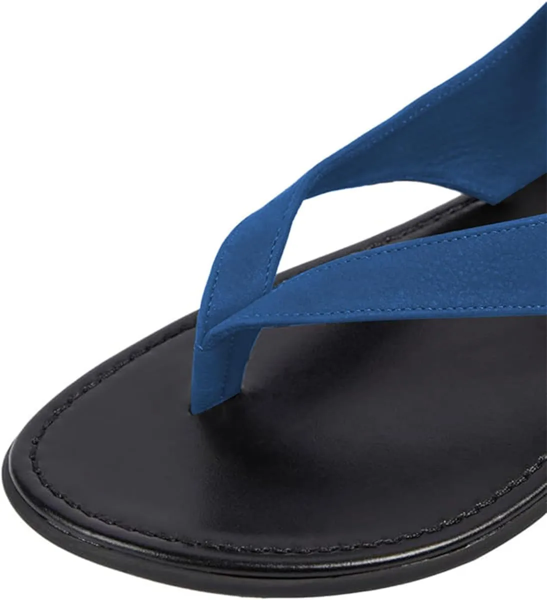 FOWT Women Split Round Toe Sandals Lace up Strappy Comfortable Flats Casual Summer Soft Flip Flop Shoes Size 4-16 US