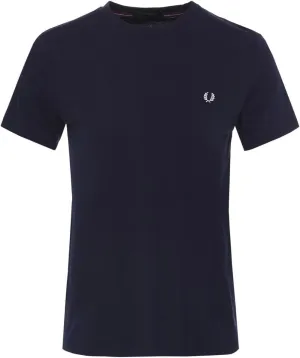 Fred Perry 100% Cotton Crew Neck Navy T-Shirt Medium