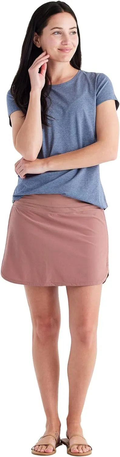 Free Fly Women's Lined Breeze Skort - Lightweight, Breathable Sun Protection UPF 50  Casual Skort with Bamboo Viscose Liner
