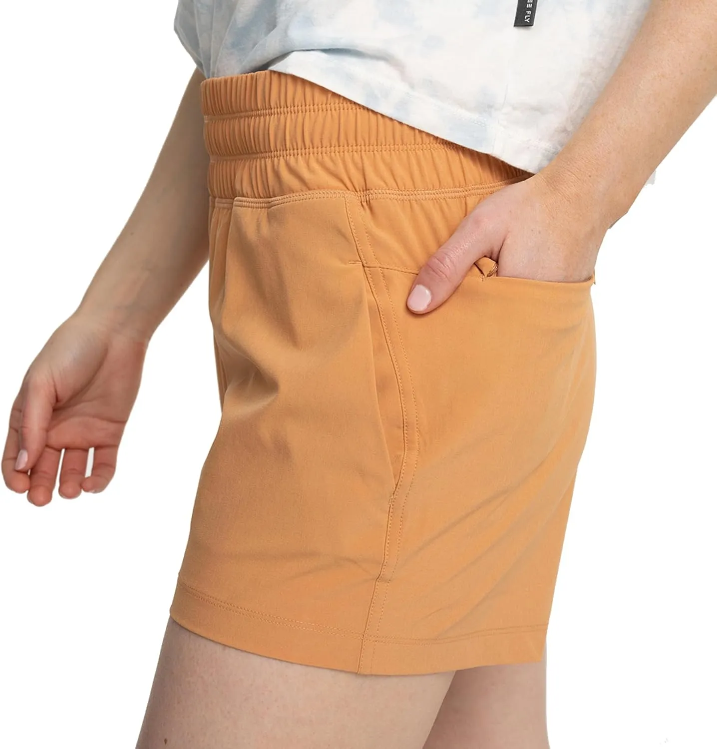 Free Fly Women's Pull On Breeze Short - Quick-Dry, Moisture-Wicking, Breathable Shorts with Sun Protection - UPF 50 