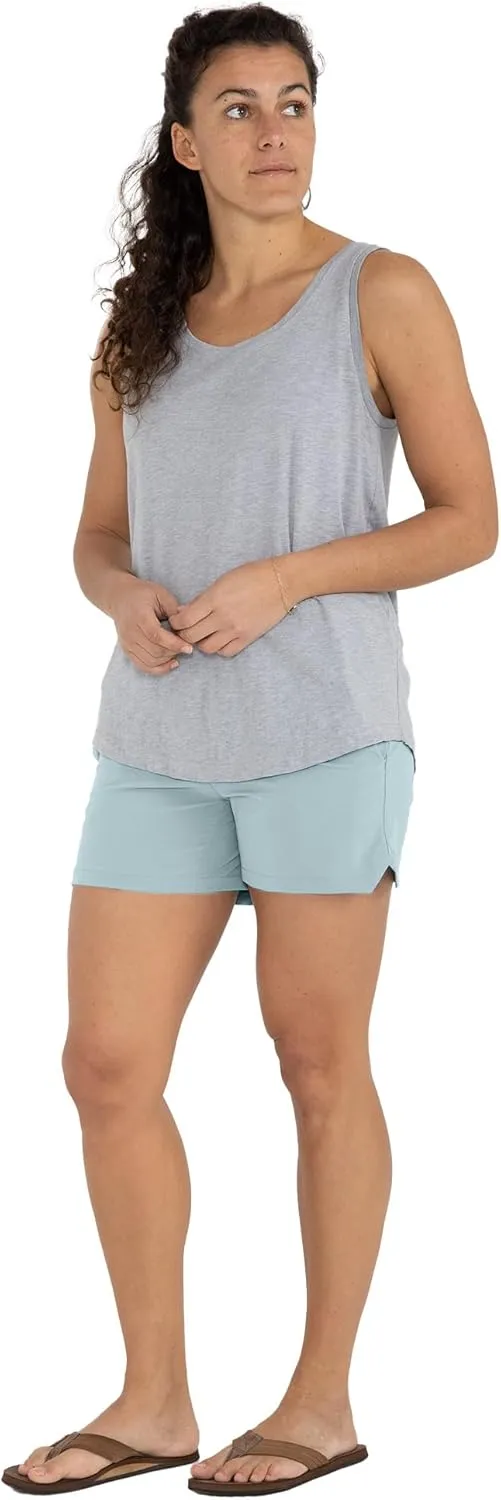 Free Fly Women's Swell Short - Quick-Dry, Moisture-Wicking Shorts with Stretch - Sun Protection UPF 50 
