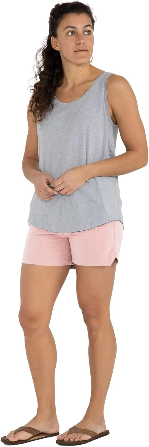 Free Fly Women's Swell Short - Quick-Dry, Moisture-Wicking Shorts with Stretch - Sun Protection UPF 50 