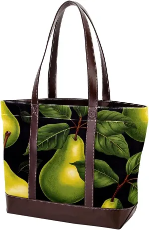 Fresh Pear-2025 Shoulder Purses for Women Large Soft Washed Leather Purses and Durable Handbags