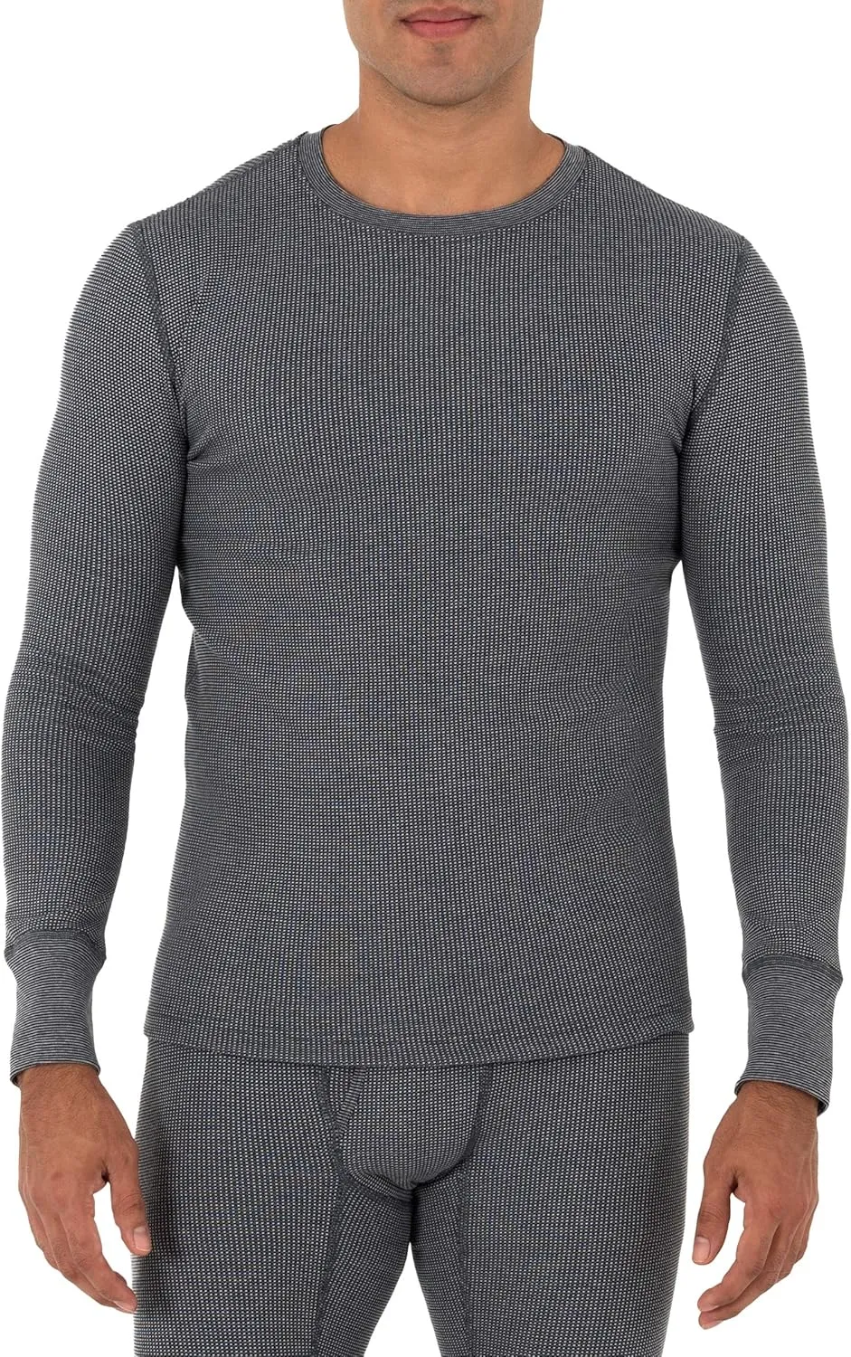 Fruit of the Loom Men's Recycled Waffle Thermal Underwear Set (Top and Bottom)