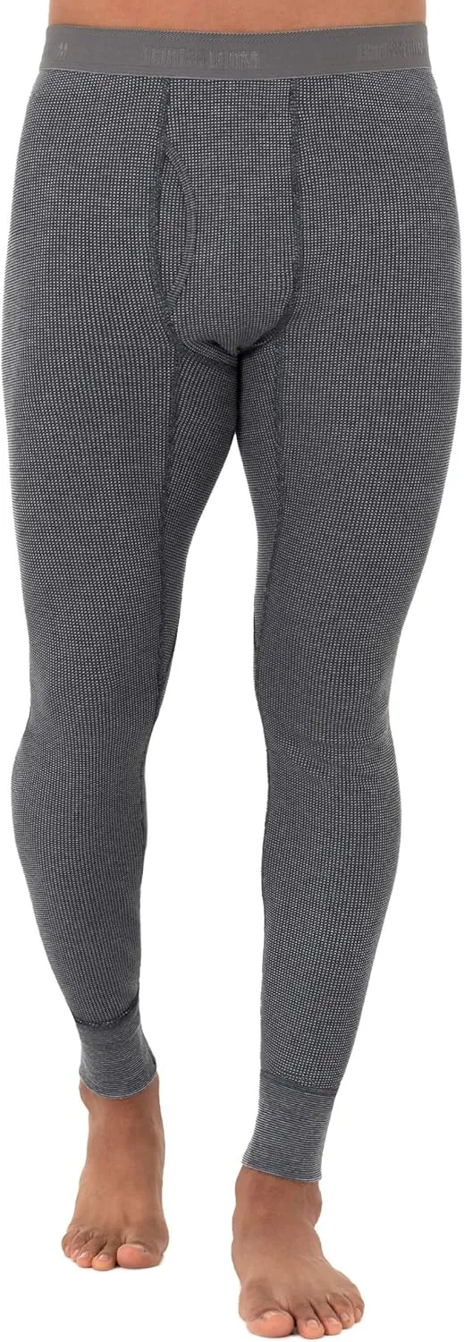 Fruit of the Loom Men's Recycled Waffle Thermal Underwear Set (Top and Bottom)