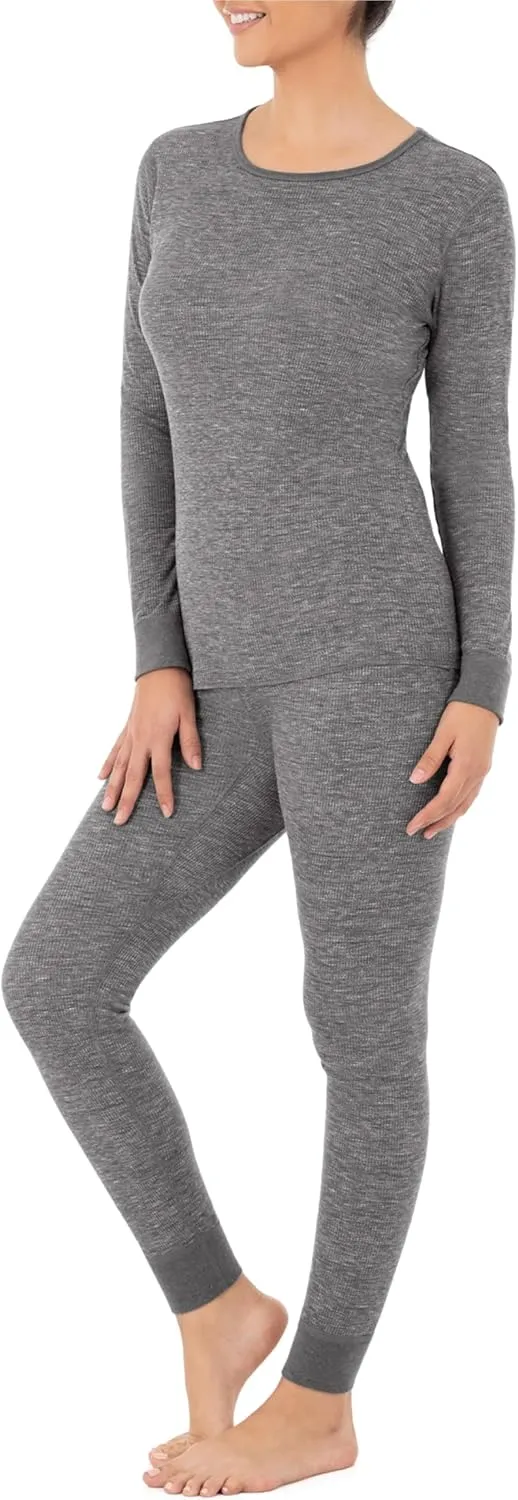 Fruit of the Loom Women's Micro Waffle Premium Thermal Set